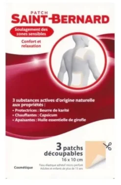 Patch découpable 16x10cm Saint-Bernard – 3 patchs