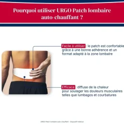 Patch lombaire auto-chauffant 8h Urgo