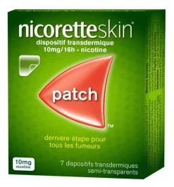 Patch Nicorette Skin 10 mg/16 h – dispositif transdermique, 7 patchs
