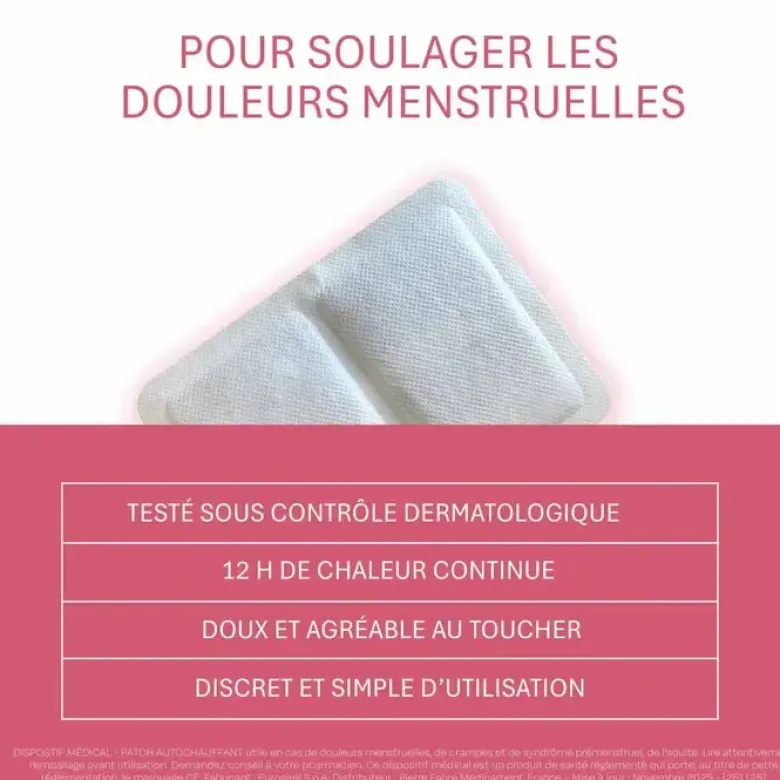 Patch règles douloureuses Naturactive - boite de 2 patchs