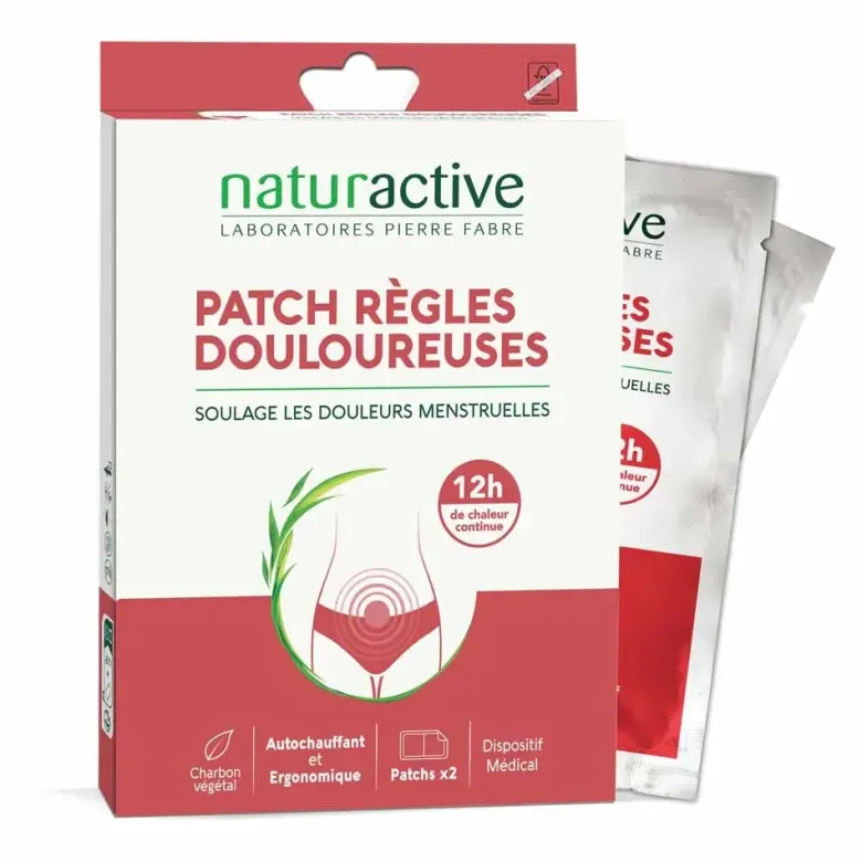 Patch règles douloureuses Naturactive - boite de 2 patchs
