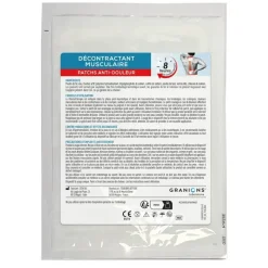 Patchs anti-douleur thermothérapie décontractant musculaire Granions - boite de 5 patchs