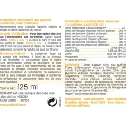 Pediakid appétit - tonus goût framboise - flacon de 125 ml
