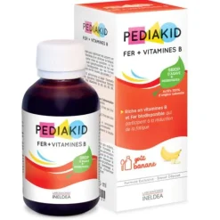 Pediakid fer + vitamine B goût banane - flacon de 125 ml