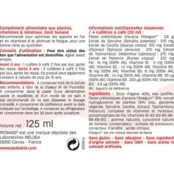 Pediakid fer + vitamine B goût banane - flacon de 125 ml