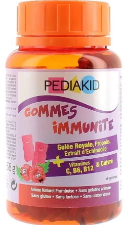 Pediakid gommes immunité Ineldea - Pot de 60 gommes