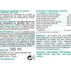 Pediakid mal des transports goût citron - flacon de 125 ml