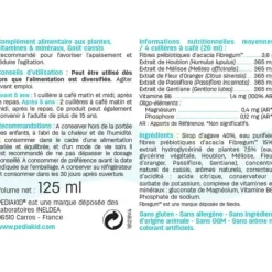 Pediakid nervosité goût cassis – 125 ml