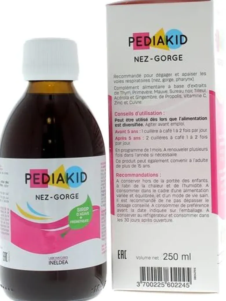 Pediakid Nez-Gorge goût miel citron