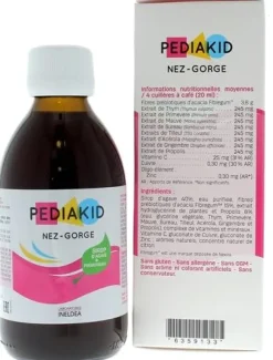 Pediakid Nez-Gorge goût miel citron