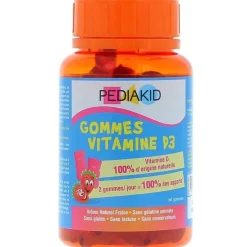 Pediakid vitamine D3 Ineldea - Pot de 60 gommes