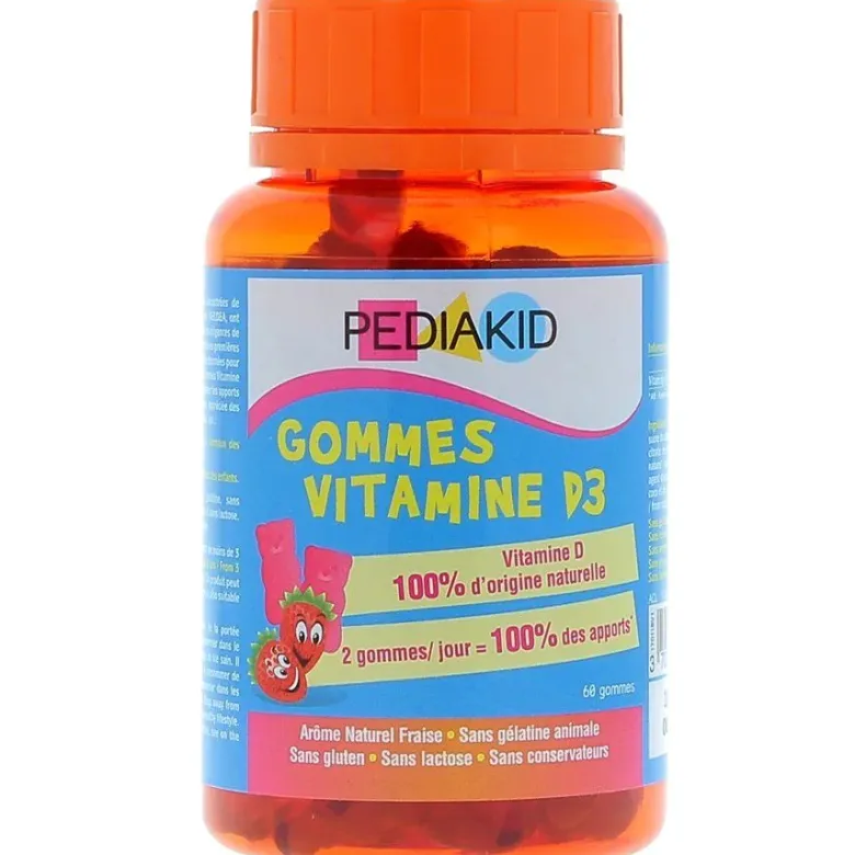 Pediakid vitamine D3 Ineldea - Pot de 60 gommes