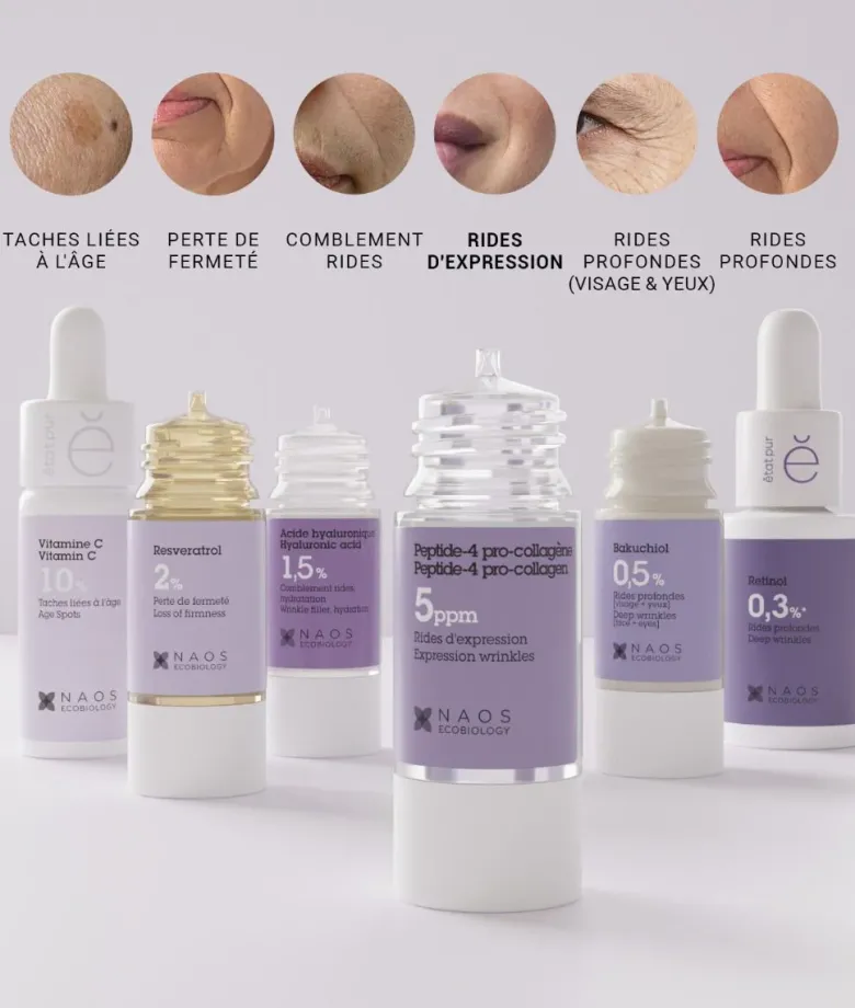 Peptide-4 Pro collagène rides d'expression Etat Pur - flacon de 15ml
