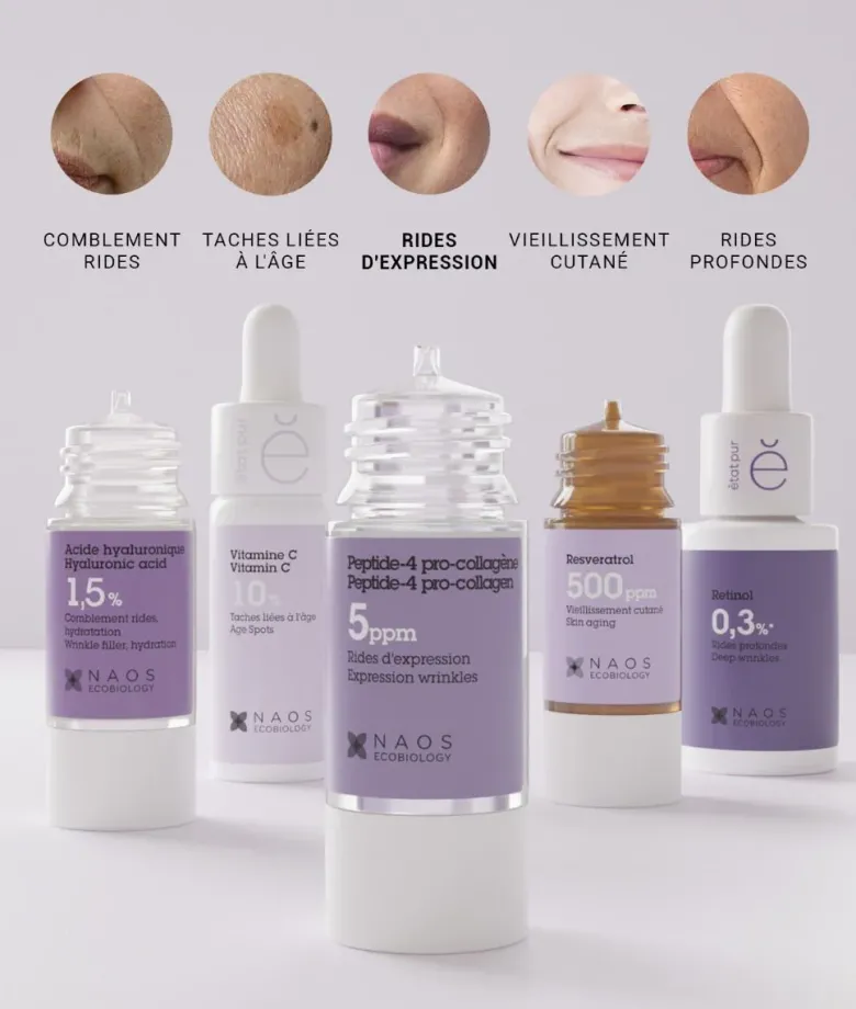 Peptide-4 Pro collagène rides d'expression Etat Pur - flacon de 15ml