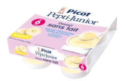 Pepti-junior dessert sans lait goût banane Picot - 4 pots de 100g