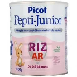 Pepti-junior lait en poudre Riz AR 0-36 mois Picot - boite de 800 g