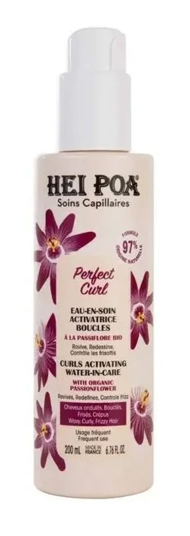 Perfect Curl eau en soin activatrice boucles Hei Poa - spray de 200ml