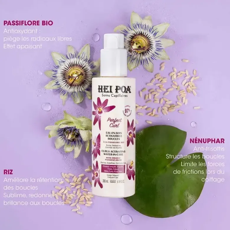 Perfect Curl eau en soin activatrice boucles Hei Poa - spray de 200ml
