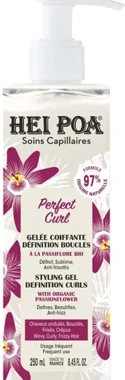Perfect Curl gelée coiffante définition boucles Hei Poa - flacon-pompe de 250ml