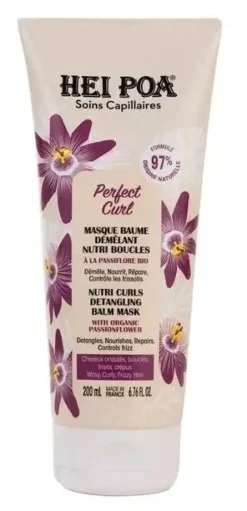 Perfect Curl masque baume démêlant nutri boucles Hei Poa - tube de 200ml