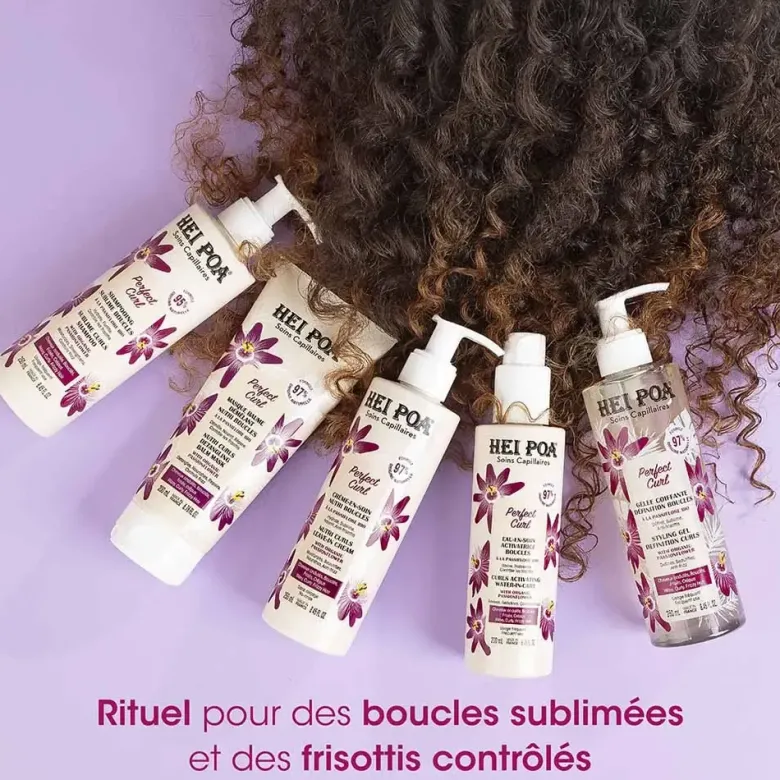 Perfect Curl masque baume démêlant nutri boucles Hei Poa - tube de 200ml