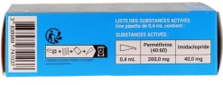Permetrix solution pour spot-on très petit chien Biocanina - boite de 3 pipettes de 0,4ml