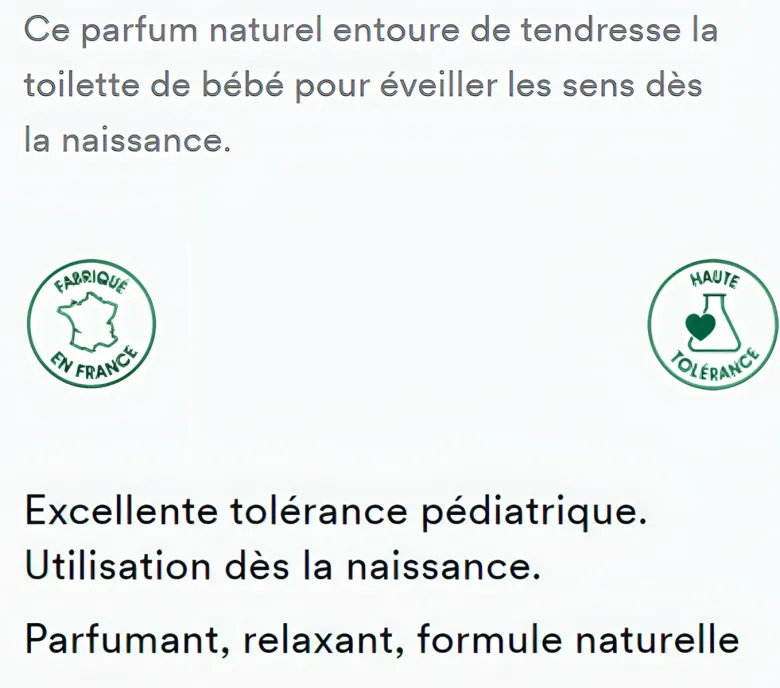 Petit brin eau parfumée Klorane Bébé - Flacon de 50 ml