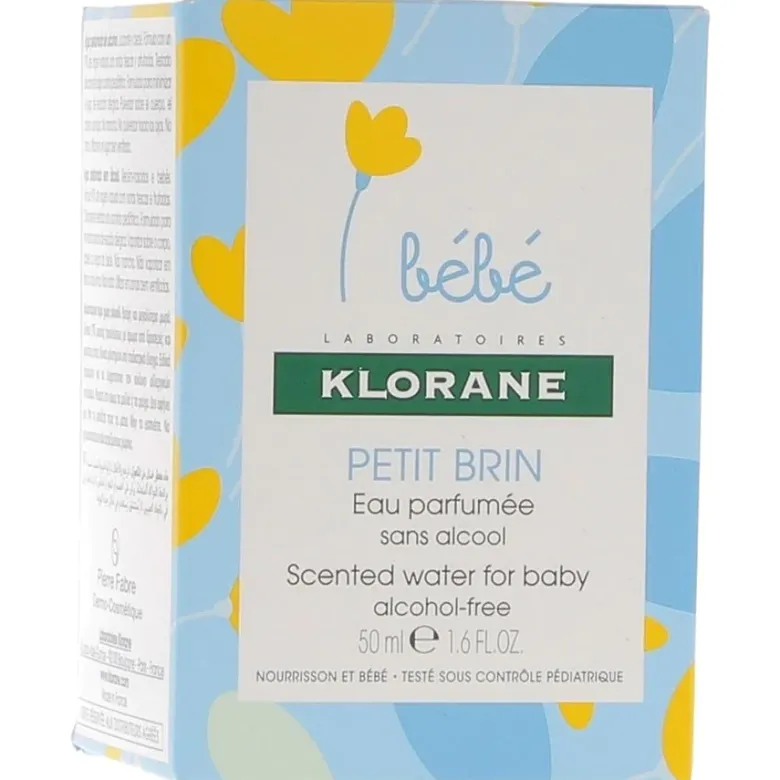 Petit brin eau parfumée Klorane Bébé - Flacon de 50 ml