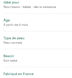 Petit brin eau parfumée Klorane Bébé - Flacon de 50 ml