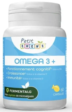 Petit Chêne Omega 3+ Les 3 Chênes - boîte de 60 capsules