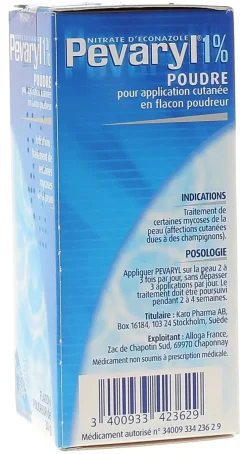 Pevaryl 1 % poudre – flacon poudreur 30 g
