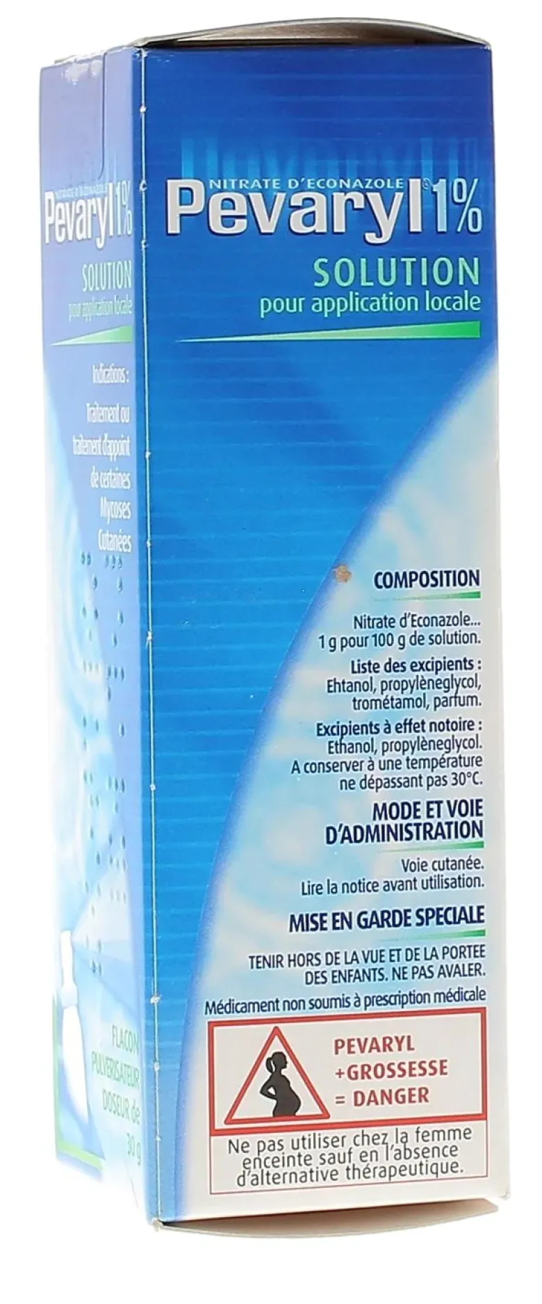 Pevaryl 1% solution pour application locale - flacon pulvérisateur doseur de 30g
