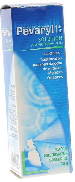 Pevaryl 1% solution pour application locale - flacon pulvérisateur doseur de 30g