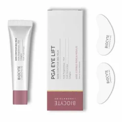 PGA Eye Lift soin contour des yeux Biocyte - un gel de 15ml et 2 patchs réutilisables