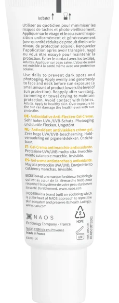 Photoderm Spot-Age invisible SPF50+ Bioderma - tube de 40ml