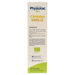 Physiolac bio céréales vanille dès 6 mois Gilbert - boite de 200 g
