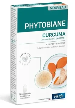 Phytobiane Curcuma Confort digestif Pileje - boite de 30 comprimés