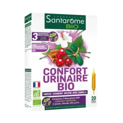 Phyto Confort Urinaire Bio Santarome Bio - boîte de 20 ampoules