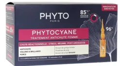 Phytocyane traitement anti-chute femme Phyto - boite de 12 ampoules de 5ml