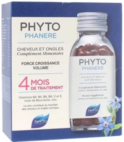 Phytophanère Cheveux et Ongles Phyto – lot de 2x120 capsules