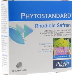 Phytostandard de rhodiole et safran Pileje – 30 comprimés