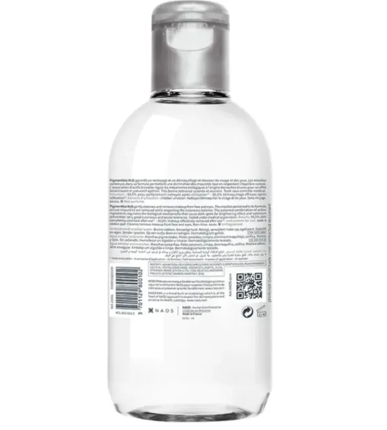 Pigmentbio H20 eau micellaire éclaircissante Bioderma - flacon de 250ml