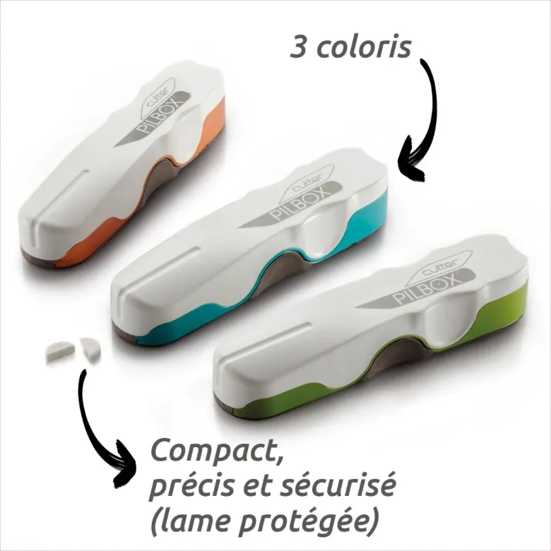 Pilbox cutter coupe comprimé Cooper - boite d'un coupe comprimé