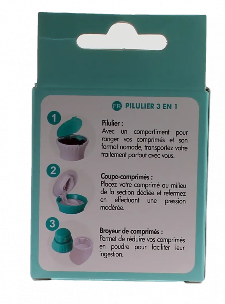 Pilulier 3 en 1 Plic - un pilulier