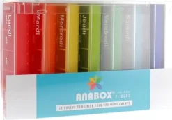 Pilulier hebdomadaire arc-en-ciel Anabox - 1 pilulier