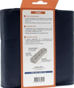 Pilulier hebdomadaire Jumbo simili cuir Plic - un pilulier