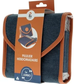 Pilulier hebdomadaire Jumbo tissu Plic - un pilulier