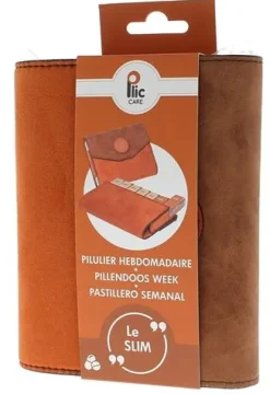 Pilulier hebdomadaire Slim velours Plic Care - un pilulier