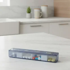 Pilulier modulo bleu Plic - un pilulier
