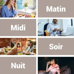 Pilulier semaine grande taille modulaire Pilbox - 1 pilulier marine